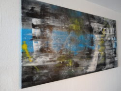 \"Imagination \" is een acrylschilderij van R.Prein (oostenrijk) het is compleet gespannen op frame, klaar om op te hangen, tevens zijn de zijkanten mee geschilderd. Afmeting 150 cm breed x 80 cm hoog. € 69,00